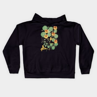 Capucine nasturtium from La Plante et ses Applications ornementales 1896 Kids Hoodie